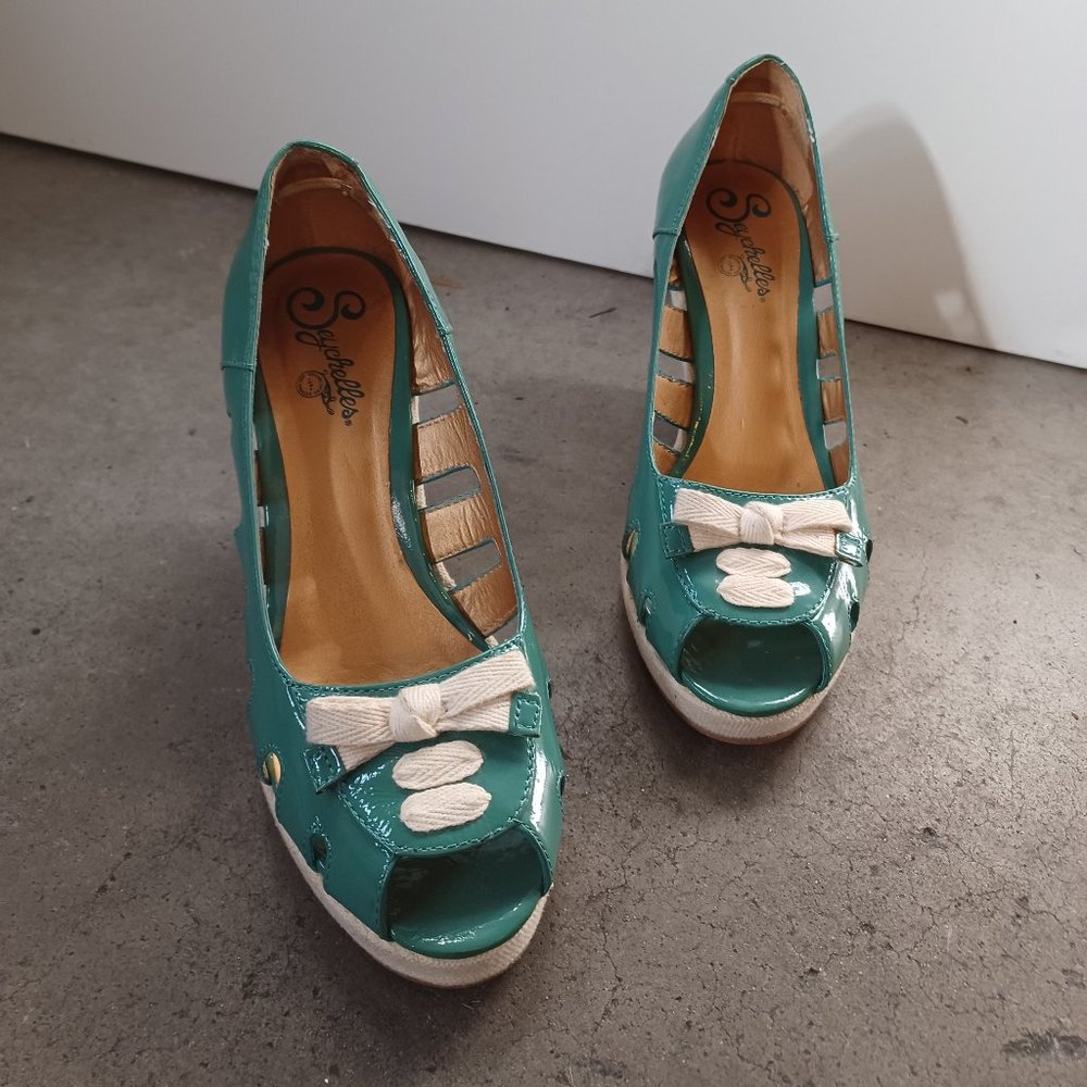 Seychelles Espadrille Wedge Heels Size 7